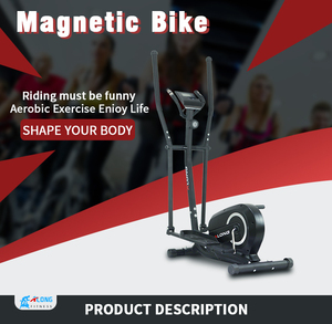 Vélo d'exercice manuel à domicile, cadre en acier, entraînement <span class=keywords><strong>elliptique</strong></span> magnétique à entraînement par roue arrière, vélo de cross-training pour entraînement cardio - Product Image 5