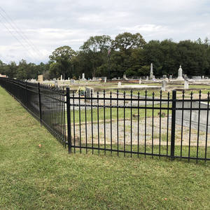 Clôture en acier galvanisé soudé MaiFa, revêtement en poudre noire, hauteur 6 pieds, taille personnalisable, respectueuse de l'environnement, pour extérieur - Product Image 3