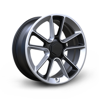 Nouvelles jantes monobloc forgées RimPower Custom 6061-T6, 16-19 pouces, gris foncé, alliage d'aluminium, 25 mm ET, design concave, ajustement universel