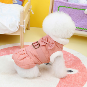 Manteau en coton épais pour animaux de compagnie, automne-hiver, Teddy, Poodle, Bichon, Pomeranian, chat, petit <span class=keywords><strong>chien</strong></span>, robe en coton <span class=keywords><strong>papillon</strong></span> - Product Image 4