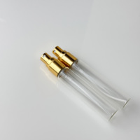 Flacon de parfum vide rechargeable de 10 ml avec pompe en aluminium doré/argenté, flacon pulvérisateur cosmétique en verre pour voyage
