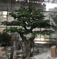Arbre de pin artificiel en soie, décoration d'hôtel ou de maison, plante