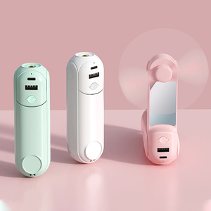 Ventilateurs électriques portatifs pliables personnalisés, mini ventilateurs portatifs rechargeables USB, ventilateurs de poche pratiques - Product Image 1