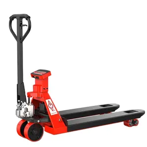 scale hand pallet jack 2ton manual pallet trucks with weight indicators