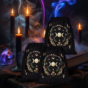 Sac cadeau personnalisé en velours recyclable et réutilisable, en flanelle hollandaise, avec cordon de serrage, pour emballage de bijoux, impression sérigraphique, colliers - Product Image 3