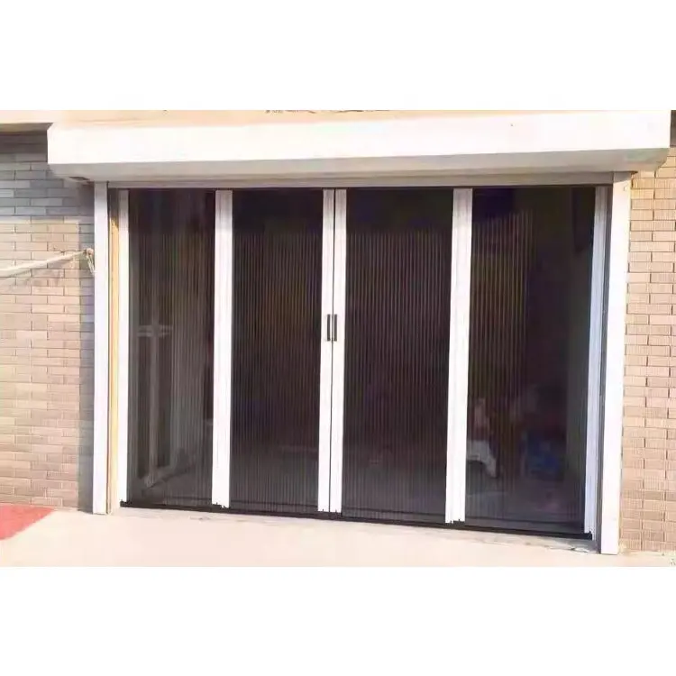 Tela de porta acordeão de malha durável para porta de tela retrátil de liga de alumínio
