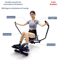 Máquina de remo hidráulica multifuncional para uso doméstico, equipo de fitness de cuerpo completo, remo doble para ejercitar cintura y espalda