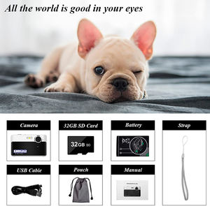 กล้องวิดีโอดิจิตอล4K 1080P 720P เซ็นเซอร์8ล้านพิกเซล CMOS สูงสุด48ล้านพิกเซลกล้องเครือข่ายขนาดเล็กกล้องแบตเตอรี่1000mAh - Product Image 3