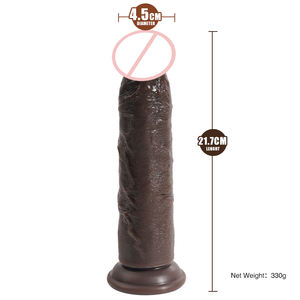 8.54 inci coklat tanpa bola <span class=keywords><strong>Penis</strong></span> buatan dengan cangkir hisap kuat Anal stimulasi vagina cocok untuk pria dan wanita Gay - Product Image 6