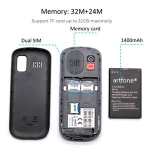 Teléfono Móvil OEM de calidad MTK para mayores, con soporte de carga, <span class=keywords><strong>Artfone</strong></span> CS182 - Product Image 6
