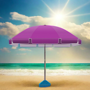 Fabricant en gros Promotion Portable 2m peint à la main arc-en-ciel coloré Extra Large <span class=keywords><strong>Parasol</strong></span> <span class=keywords><strong>de</strong></span> <span class=keywords><strong>plage</strong></span> <span class=keywords><strong>et</strong></span> <span class=keywords><strong>chaise</strong></span> - Product Image 1