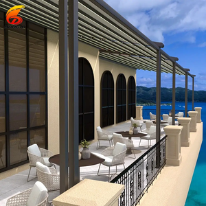 Pergola de jardin électrique rétractable automatique en aluminium, toit pliable, imperméable, cadre thermolaqué, idéale pour les terrasses - Product Image 3
