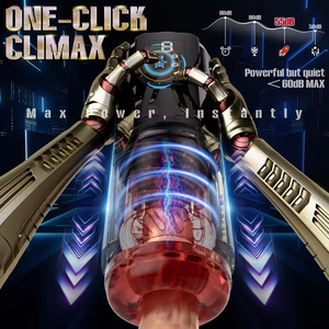 Masturbateur masculin automatique LCD à un clic pour un orgasme rapide, avec fonctions de vibration, léchage, poussée et rotation, jouet sexuel mains libres - Product Image 1