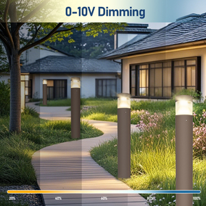 Lampadaire extérieur en aluminium ETL 120V pour éclairage de chemin IP65 5000K, luminaire LED pour allée de jardin - Product Image 4