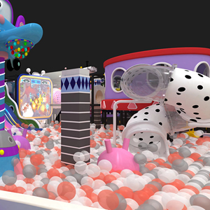 Feirui, parque infantil interior con temática personalizada, diseño de jungla/princesa/espacio, incluye <span class=keywords><strong>juegos</strong></span> interactivos de piscina de bolas, 1 año de garantía, 200kg - Product Image 4