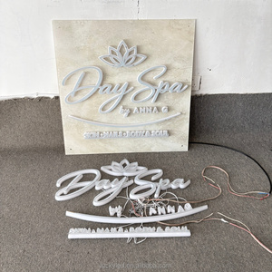 Insegna Luminosa Personalizzata 3D per Negozi, Lettere in Metallo Retroilluminate per Pubblicità Esterna, Insegna a LED in Acrilico per Parete - Product Image 3