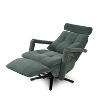 Fauteuil inclinable électrique pivotant en tissu, canapé simple avec appui-tête pour salon, bureau, meubles de maison
