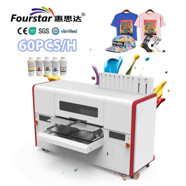 Dual Station 60*45cm Garment Printer Digital Tshirt Machine Dtg Printer in the Usa Industrial Dtg Printers