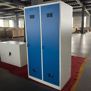 Casier à vêtements de travail à <span class=keywords><strong>2</strong></span> portes avec cloison verticale Armoire sanitaire pour séparer les vêtements propres et sales - Product Image 3