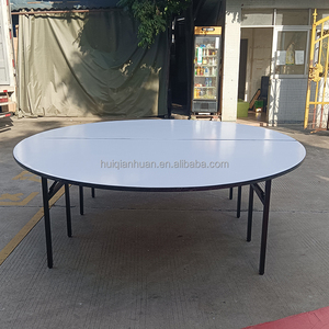 Tavoli Pieghevoli Rotondi Bianchi <span class=keywords><strong>da</strong></span> 60 Pollici in Plastica per Eventi, Feste, Matrimoni e Uso Esterno - Vendita all'Ingrosso - Product Image 6