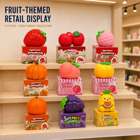 Southpeak Toy Jumbo Fruit Squishy 9 Stijlen Langzaam Terugverende Zachte TPR 20cm Aardbei Perzik Pompoen Sinaasappel Druiven Beer MOQ60 OEM WS