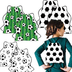 Soccer Drawstring Bags Sports Sack Custom Polyester Football Fans Backpack Bag