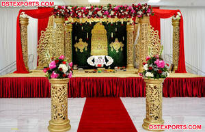 Mandap abierto de estilo indio para boda, Mandap abierto de estilo moderno para ceremonia de boda india - Product Image 4