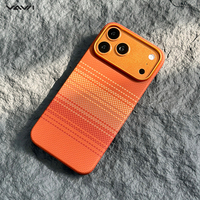VAWI V-K01 Étui de téléphone en fibre d'aramide de haute qualité, ultra-fin, en fibre de carbone, antichoc, pour iPhone 15 16 17 Pro Max, étui Android