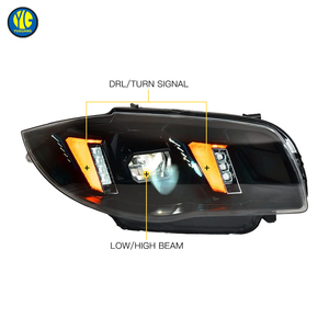 Faros Delanteros YU GUANG para <span class=keywords><strong>BMW</strong></span> Serie 1 E87 <span class=keywords><strong>2004</strong></span>-2011 118i <span class=keywords><strong>120i</strong></span> 125i, Actualización de Luces Delanteras, Faros Ojo de Serpiente para <span class=keywords><strong>BMW</strong></span> E87 - Product Image 5