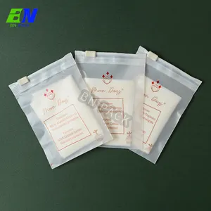 Custom Printing Eco Friendly Resealable Ziplock Slider Zipper Transparent Cotton Swabs Packaging Zipper Pouch
