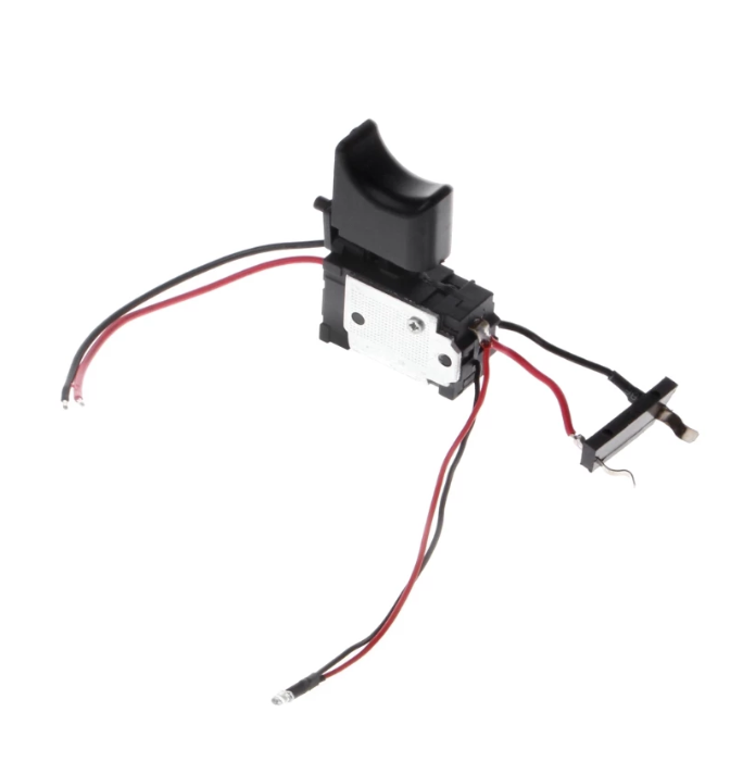 Электрическая дрель Пылезащитная кнопка управления скоростью беспроводной дрель триггер переключатель постоянного тока 7,2-24 В