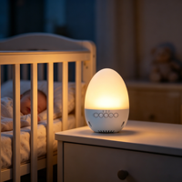 Appareil de thérapie sonore intelligent portable et rechargeable, chargement USB, 30 sons naturels, synchronisation respiratoire, bruit blanc pour bébé et adulte