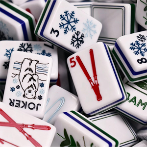 CHIVAN Set di Tessere Mahjong Americane in Acrilico di Lusso a 5 Strati, 160 Tessere, Pieghevole e Portatile, per Scultura sulla Neve, Resistente all'Acqua - Product Image 4