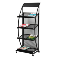 Présentoirs de brochures en métal Porte-brochures Porte-revues Affiches Supports de stockage