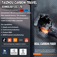 Maleta Rígida de Fibra de Carbono con Ruedas Giratorias, Silenciosa, con Candado TSA Antirrobo, Ligera, para Viajes de Negocios