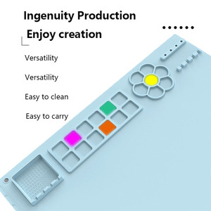 Vente directe d'usine, tapis de peinture en silicone personnalisé, planche à dessin éducative pour enfants - Product Image 5