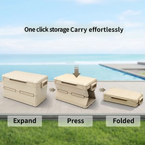Nevera Portátil Plegable de 45QT con Logotipo Personalizado, Contenedor Aislado para Alimentos con Revestimiento Extraíble para Bebidas y Pesca - Product Image 3