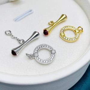 ตัวล็อคสร้อยข้อมือเงินแท้ S925 สำหรับงาน DIY พร้อมลูกปัดกลมขนาด 5-10 มม. อุปกรณ์และส่วนประกอบสำหรับทำเครื่องประดับ - Product Image 3