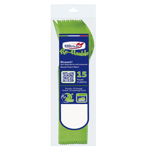 ENSEMBLE DE 15 CUILLÈRES COMPACTES EN PLASTIQUE VERT ACIDE - Product Image 1