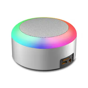 2024 high quality wireless Hands-free calling TF card AUX Colorful atmosph light TWS HiFi stereo sound Touch blue tooth speaker