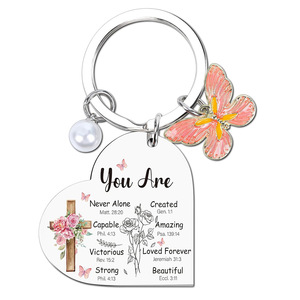 Llavero de Acero Inoxidable de Color, Regalo para Novia, Cumpleaños, Amiga, Navidad, Llavero en Forma de Corazón, Regalo para el Día de la Madre - Product Image 1