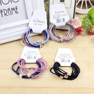 Coleteros de Estilo Coreano con Pedrería, Alta Elasticidad, Nailon, para Uso Diario, Accesorio para el Cabello, Colores Variados - Product Image 1