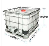 Conteneur en plastique horizontal du réservoir 500L ibc