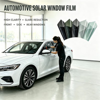 Film teinté automobile UPTF prédécoupé et personnalisable 2mil/3mil/4mil pour pare-brise avant, film de fenêtre à changement de couleur pour voiture