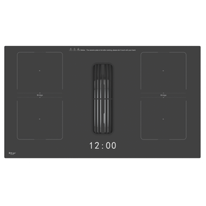 H-one, vente directe d'usine haut de gamme, plaque à induction 7400W avec évacuation, 36 pouces, appareil de cuisine, contrôle Wifi TFT, plaque de cuisson intelligente - Product Image 1