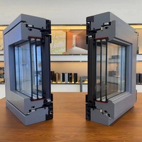 Fenêtre en verre à Double/Triple verre plaqué aluminium à rupture thermique Offre Spéciale