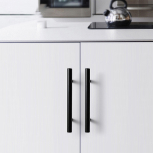 HJY Poignées <span class=keywords><strong>de</strong></span> meubles modernes en acier inoxydable Nickel Gold Black Kitchen Cabinet Handles Bedroom Exterior Drawers Dressers - Product Image 5
