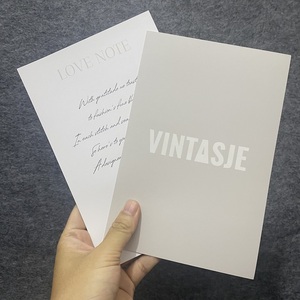 Biglietto di ringraziamento personalizzato con design gratuito, crema, doppio lato, con stampa UV a punti, per abbigliamento di lusso - Product Image 4