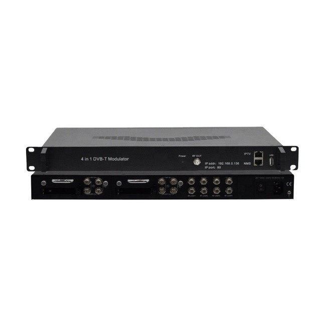 QAM6248Plus Highly Flexible DVB-S2 to DVB-C Transmodulator 4 Groups Simulcrypt CAS Scrambling with 128 UDP/RTP IP Input