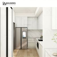 Diskon besar produsen kabinet Set dapur pabrikan desain Modern Modular furnitur profesional